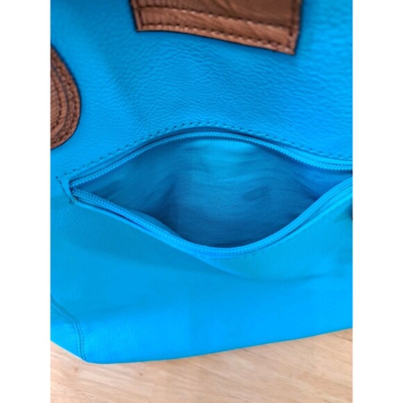 Apt 9 Turquoise Janet Tote Bag 13" X 12.25" Roomy Double Handles - Picture 8 of 12